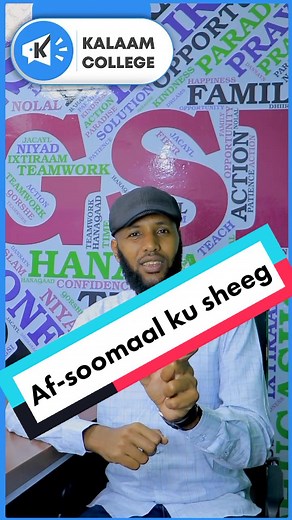 Af-soomaali ku sheeg kalmada