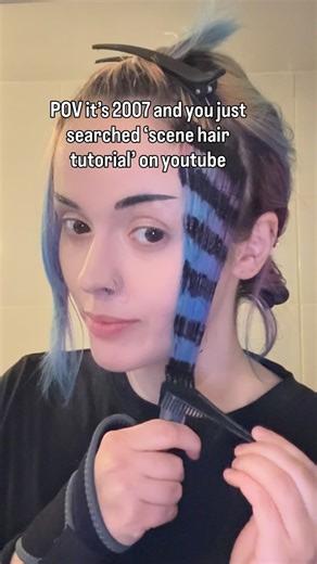 KEZIAH | ART BEAUTY CHAOS on Instagram: "Me 🤝 disappearing for 2 weeks and coming back with new hair 🤪 using my favs @manicpanic_uk @manicpanicnyc (Ps sorry for bad quality I filmed this in my parents bathroom hehe) • • #hairtutorial #hairinspo #scenehair #emohair #althair #hairtransformation #colourfulhair #hairdye #gothhair #alternativehair #altfashion #manicpanic #purplehair #2000s #y2k #2000sfashion #art #beauty #chaos"