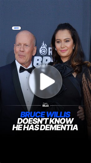 Bruce Willis's wife Emma Heming Willis has revealed he doesn't know he has dementia. The 70-year-old actor's family announced in 2023 that he had been diagnosed with a form of dementia that causes a rapid decline in the areas of the brain linked to personality and language abilities. Heming, 47, claimed that Willis never connected the dots when it came to understanding his illness, which she said was a 'blessing.' #world #news #mind #celebrity #health #dailymail | Daily Mail Video