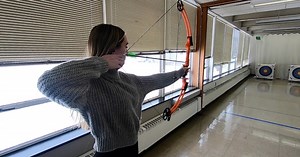 There's a new indoor archery range at Cardinal O'Hara High School
