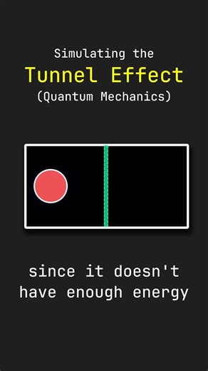 Simulating the Tunnel Effect #physics #maths #science #python #education
