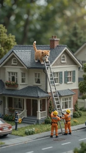 😱 Giant Hand Saves a Tiny Train & Trapped Cat! 🚂🐱 | Mini Rescue#Shorts #littleman #ytshorts#mini