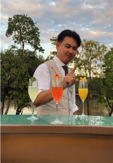 At Bubbles Rooftop Bar, signature creations are crafted with precision and poise, each sip unfolding against the riverside. Discover the Ping River Spritz, Yuzu Honey Bloom, and Mango Bellini — refined expressions of flavour designed to linger as beautifully as the view. #anantarachiangmai #anantarahotels #unforgettablejourneys #chiangmai #bartender