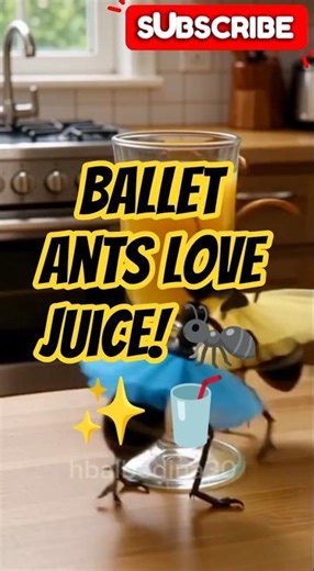 Ants Twirling in Tutus Around Juice #viral #shorts #trending