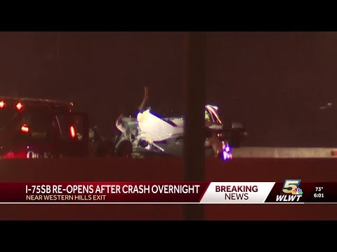 I-75 southbound lanes reopened after overnight crash in Cincinnati
