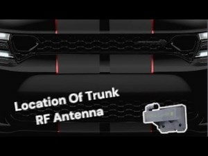 Location Of Trunk RF Antenna (2015-2023) Dodge Charger