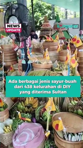 Momen Sri Sultan HB X Serahkan Kembali Hasil Bumi di HUT-nya ke-80