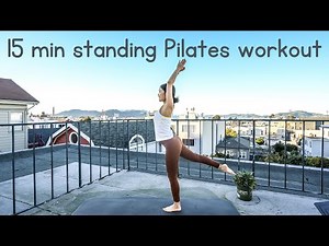 15 MIN STANDING PILATES WORKOUT for Flexibility & Tone | Stretch & Strengthen