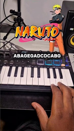 Naruto Theme Easy Piano Tutorial #naruto