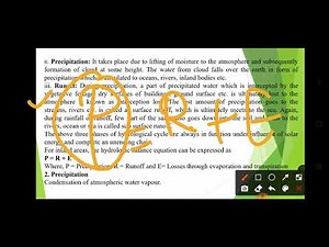 ENGG-121 Hydrologic Cycle, Runoff, Types of Runoff, Factors affecting runoff