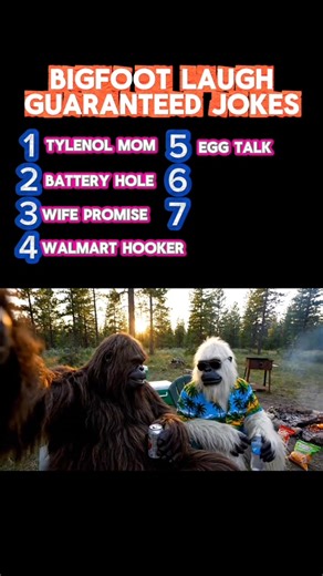 464K views · 17K reactions | Bigfoot 7 Most Funny Laugh Guaranteed Jokes  Watch Till The End | #bigfoot #yeti #bigfootvlog #yeti | Bigfoot | Facebook