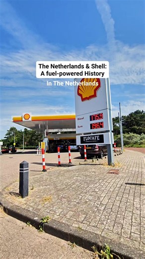 Behind this iconic logo is a fascinating story! It all started in the Netherlands in 1890 with Royal Dutch Petroleum Company, which merged in 1907 with a British firm to form the Royal Dutch or Shell Grpup. #shellgasstation #petroleum #netherlands #gasstation #DutchHeritage | In The Netherlands