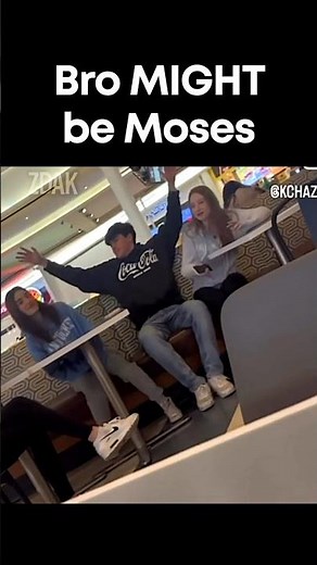 Bro parted the Red Sea 💀