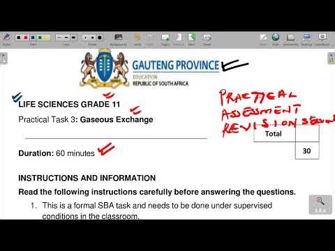 Life Sciences Grade 11 - Practical Assessment