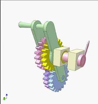 Crank for small angle rotation