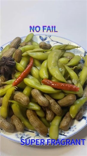 10-Minute Boiled Edamame & Peanuts | Perfect Healthy Snack!#easyhomecooking #chinesefood