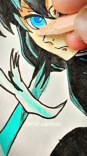 Mist Hashira Muichiro Tokito | Savage Anime Edit 💀🔥 #anime #animeeart #drawing #viral #animestyle