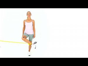 Hip External Rotation Band Standing Exercise