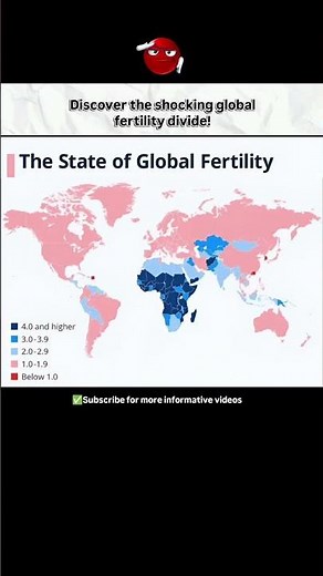 World Bank map reveals how birth rates are reshaping our worls replacement level is 2.1!