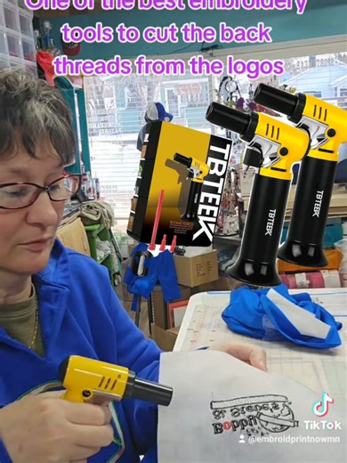 The best embroidery tools for your embroidery business that has helped me so much and it can help you too. #threadcuts #threadhandturch #toolhelper #smallbusiness