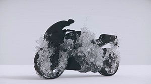 水体化火焰摩托 in Phoenix FD Maya