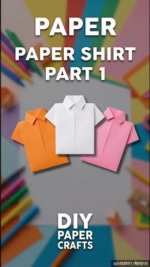 Easy Paper Shirt 👕 part 1