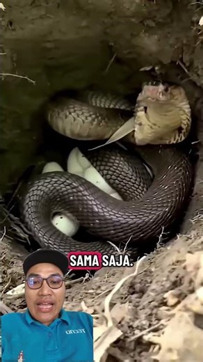 baby king cobra #sawit #snake #ularbesar #animals #ularkasur #ular #cobra #reptiles #funny #viral