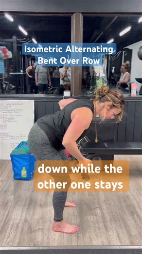 Isometric Alternating Bent Over Row