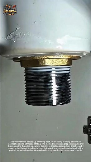 Smart Sink Drain Installation Hack You Must See! 🔧 Fast & Leak-Proof Thread Fix