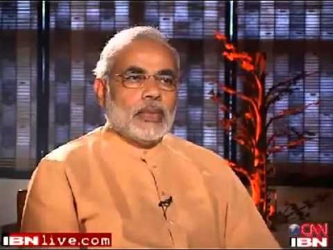 Narendra Modi walking out of Karan Thapar Interview