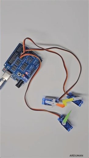 3 Servo Motors Arduino Make
