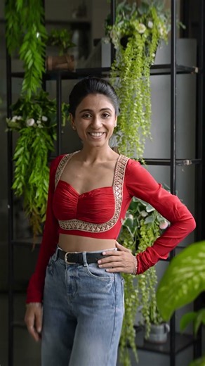 ये है प्रियामैम का डिजाइन किया हुआ, मधुबाला ब्लाउज पैटर्न।❤️✨