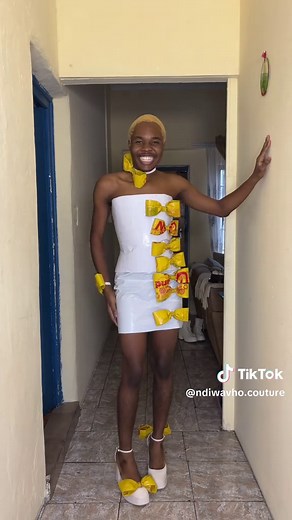 Stylish Plastic Dress for Unique Birthday Celebration