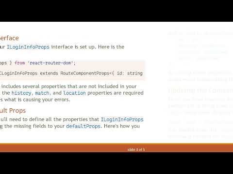 How to Pass InforProps Extending RouteComponentProps { id: string } in TypeScript