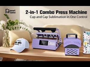 PlanetFlame Tumbler and Hat Heat Press Machine
