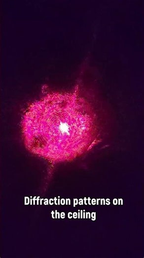 Diffraction of light in a Petri dish! #science #physics #optics