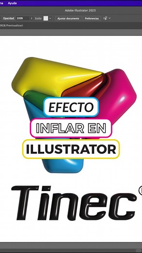15K views · 297 reactions | Efecto 3D “Inflar” en Illustrator Sigue...