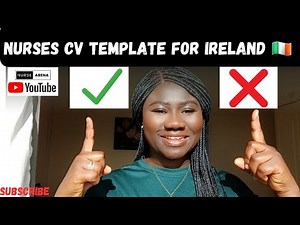 Ireland 🇮🇪 CV template for nurses/midwives. Know the red flags! #nurseabena