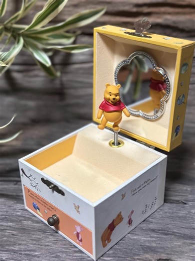 Vintage Disney Winnie the Pooh Musical Jewelry Box With Drawer – Sankyo Japan Movement – Classic Pooh & Piglet Collectible - Etsy