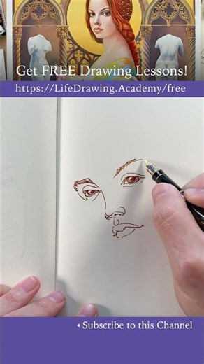 How to Draw a Female Portrait Fast
