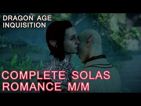 Dragon Age Inquisition: Solas Romance with male Inquisitor - All Cutscenes (Bi Solas Mod)