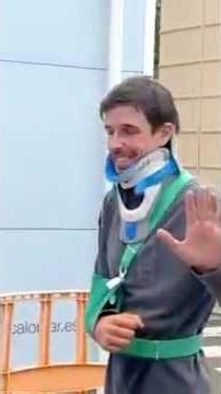 💪🏽🚑 ALEX MÁRQUEZ SALE DEL HOSPITAL. #motogp #hospital #alexmarquez #catalangp