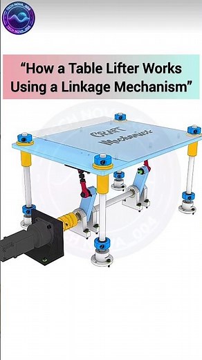 How a Table Lifter Works| Linkage Mechanism Explained with Animation#tablelifter#linkage#CAD#machine