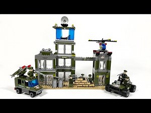 Lego Military Army Base Unofficial Lego How to Build