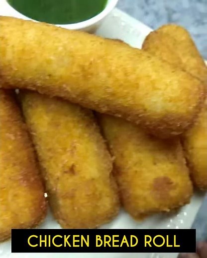 Chicken Bread Roll Recipe | Chicken Roll Recipe | Golden Kitchen