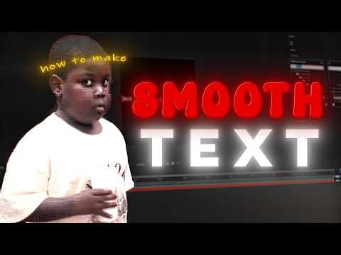 How To Make SMOOTH TEXT ANIMATION After Effects Tutorial | Pernekk