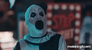 Art the Clown Smile Gif on Make a GIF