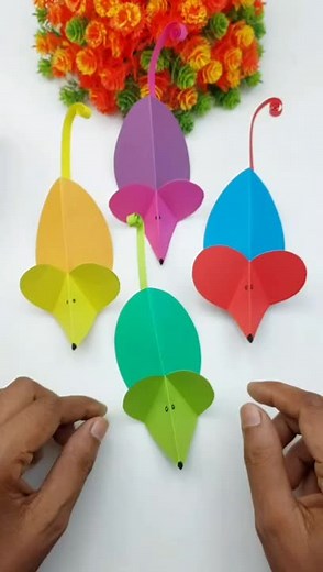 How to Make Paper Mouse Very Easy #crafts #shorts #papercraft #papercrafts #papercrafting