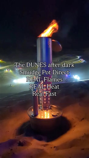 Engines screaming, sand glowing, pot roaring. This is Glamis at its finest — heat, horsepower, and a little diesel magic. #SmudgePotDirect #GlamisNights #DuneCrew #DesertHeat #OffroadLife #HeatAndHype #SmudgePotSeason #RealFlameEnergy | Smudge Pot Direct