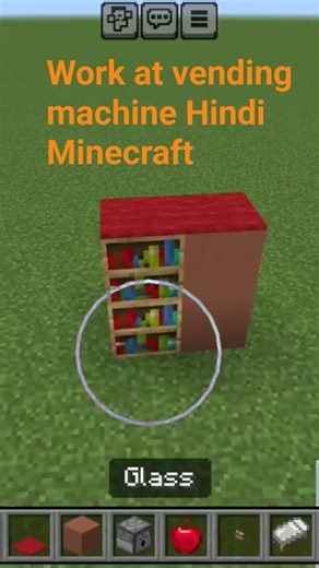 work at vending machine in the Minecraft